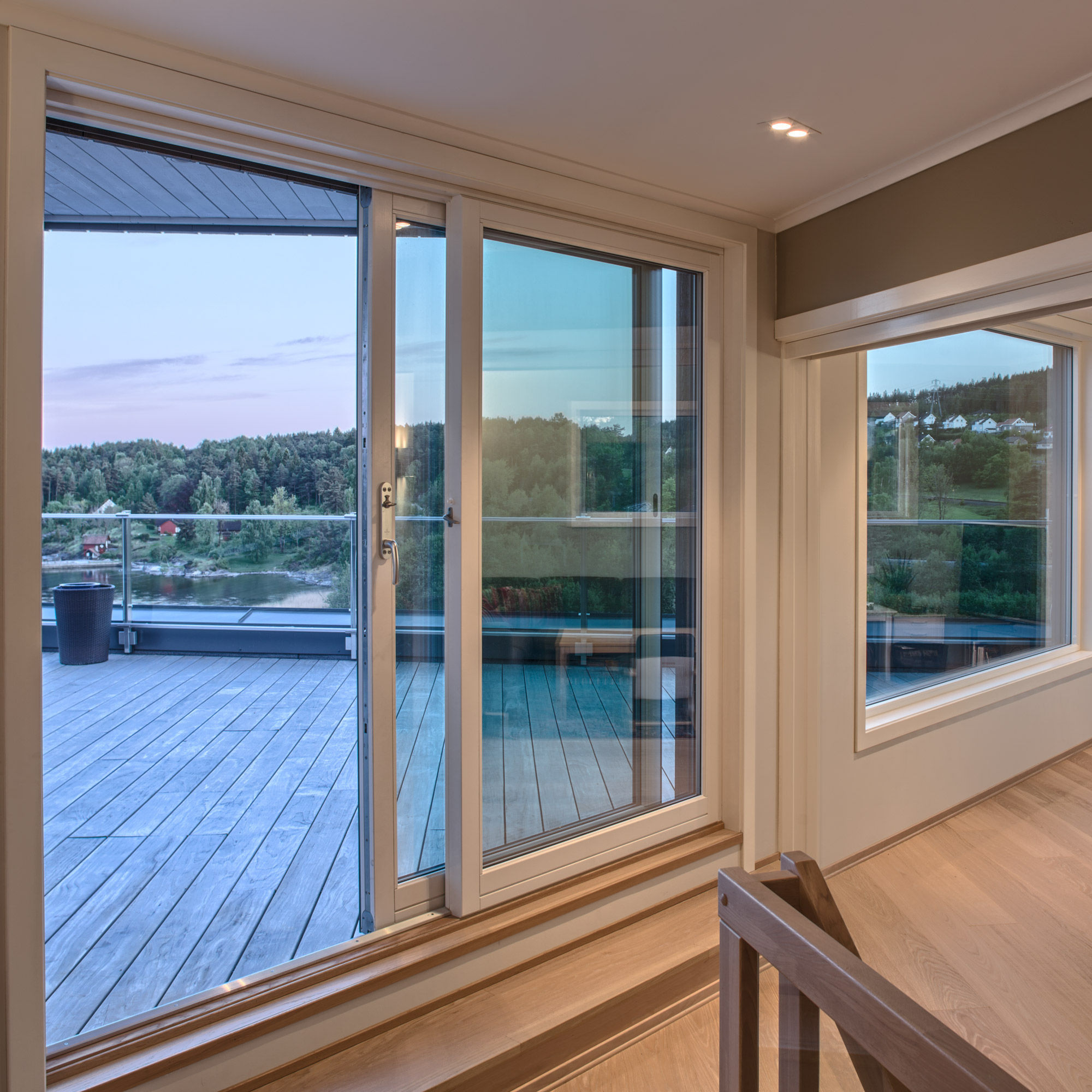 Skjutdörr NorDan Svanenmärkt NTech Aluminium 2-Delad