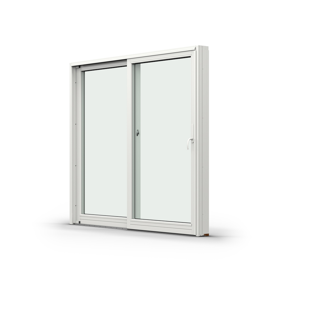 Skjutdörr NorDan Svanenmärkt NTech Aluminium 2-Delad