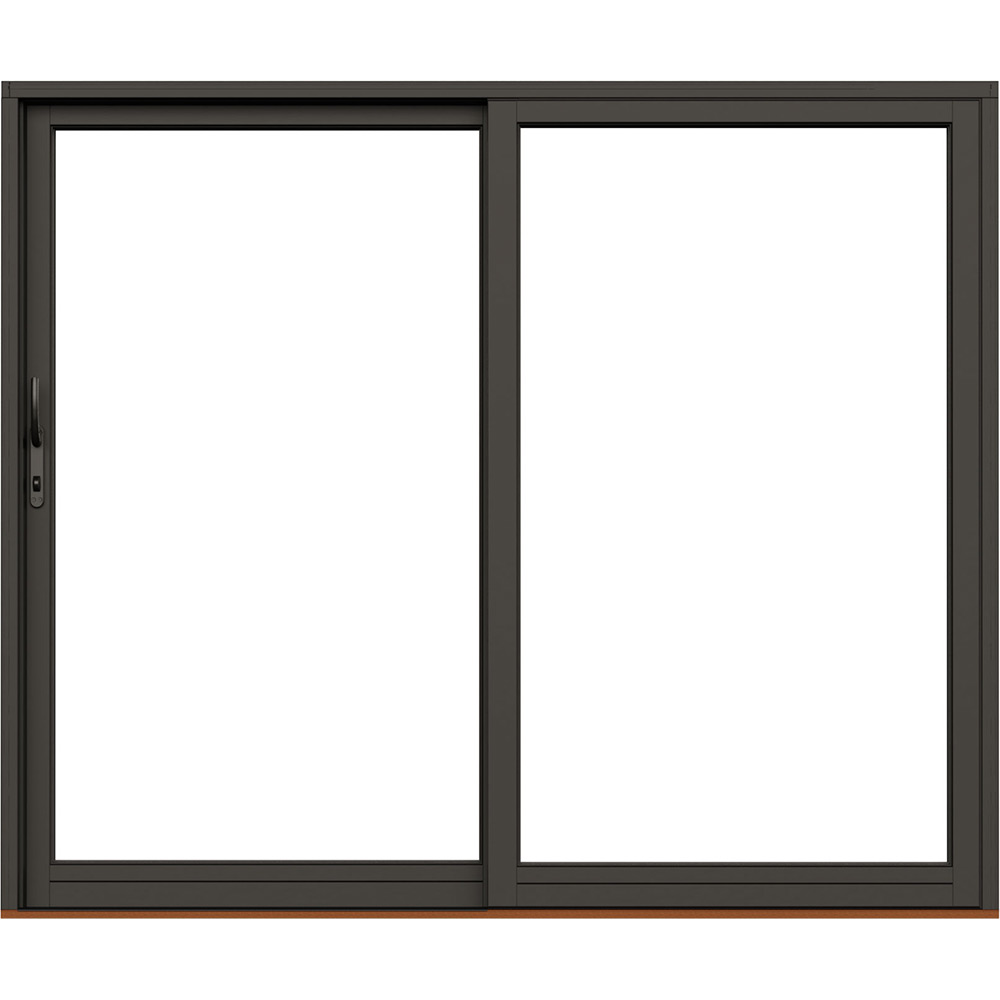 Skjutdörr NorDan Svanenmärkt NTech Aluminium 2-Delad BlackLine Svart