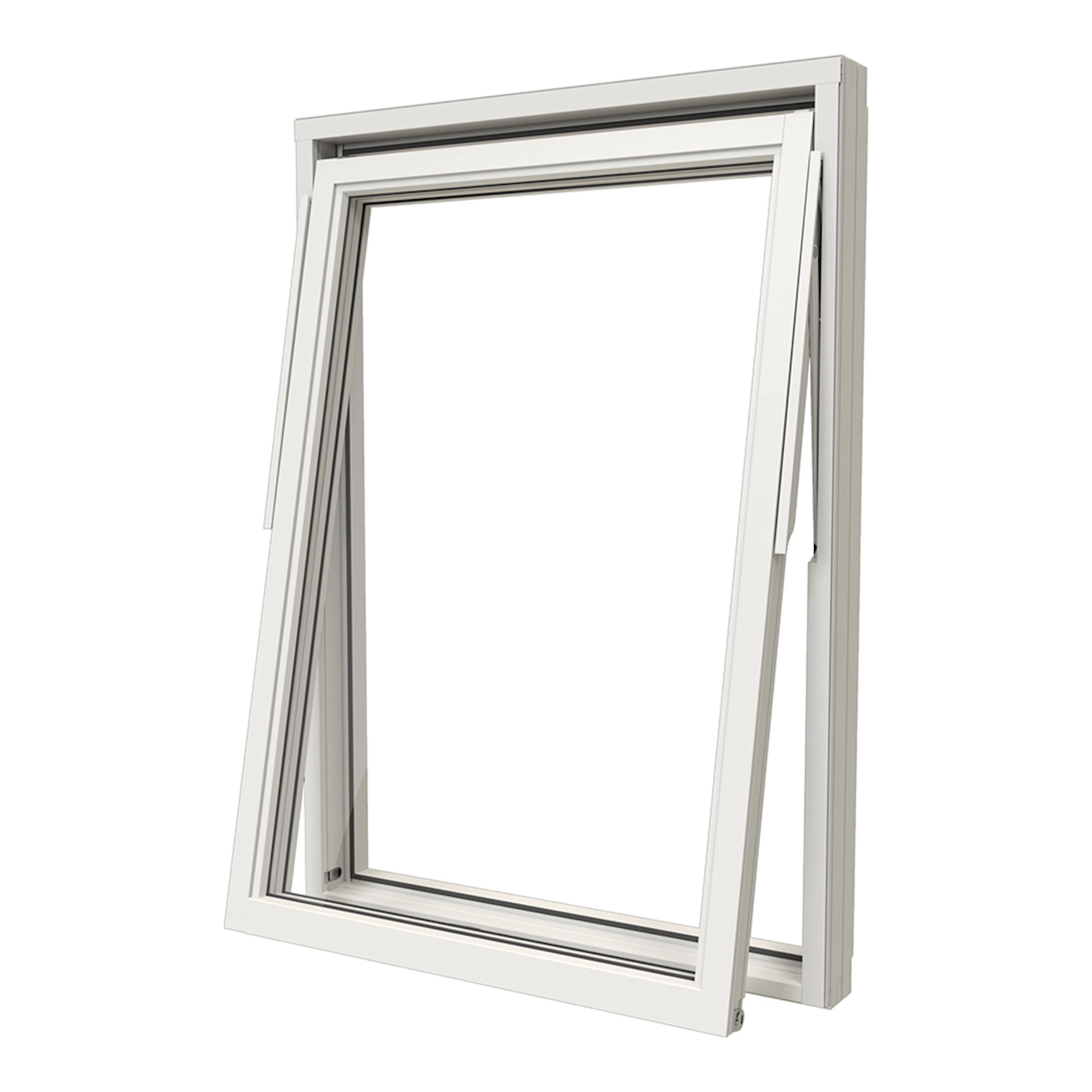 Vridfönster NorDan Svanenmärkt NTech 3-Glas Aluminium