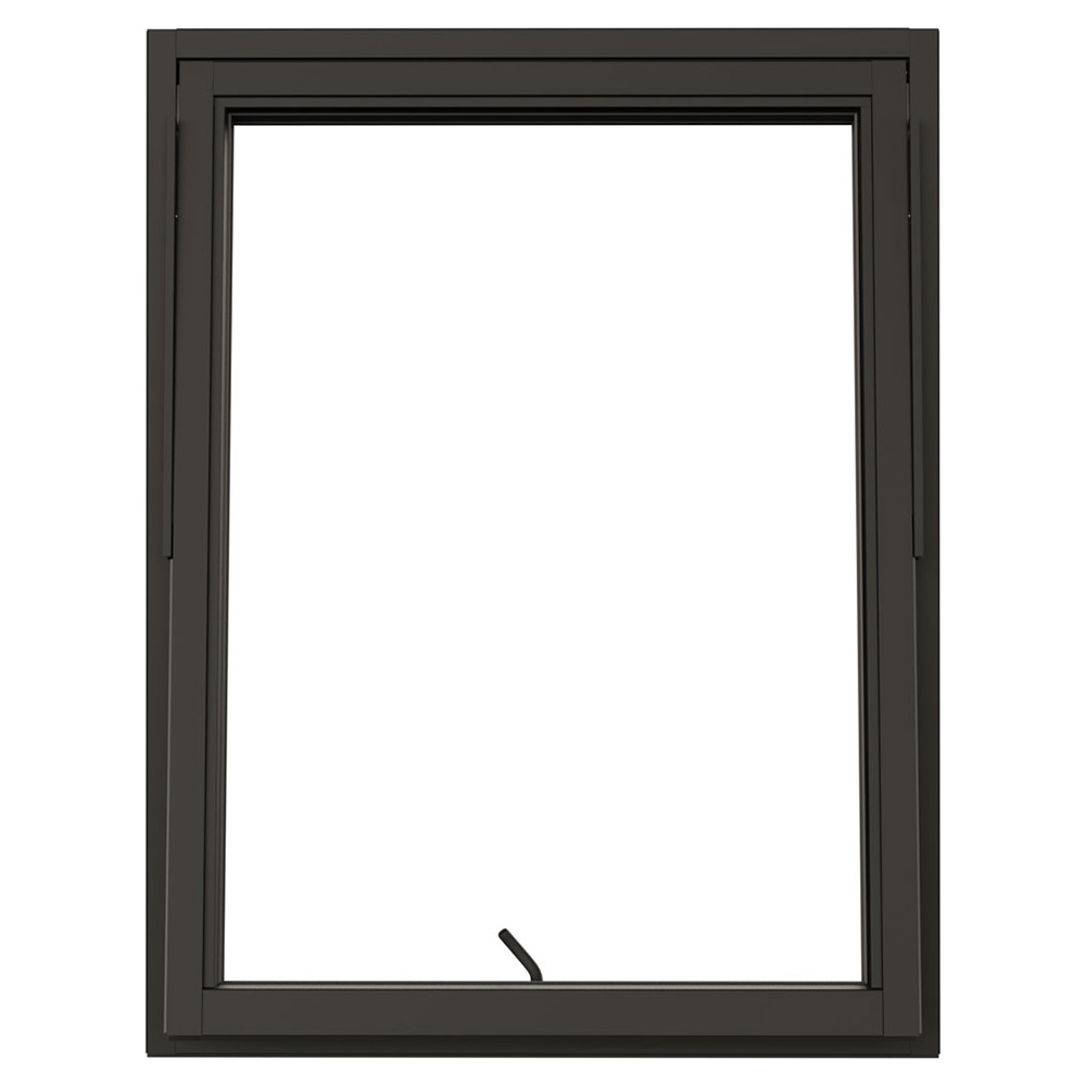 Vridfönster NorDan Svanenmärkt NTech 3-Glas Aluminium BlackLine Svart