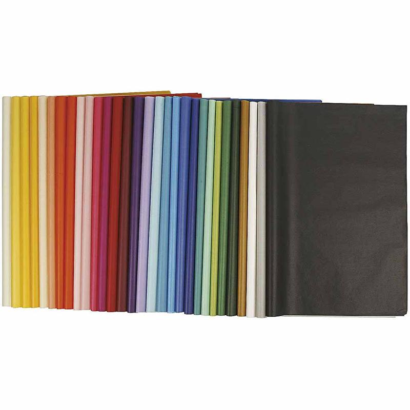 Silkespapper Creativ Company 50x70 cm Mixade Färger 1 Förp 300 st