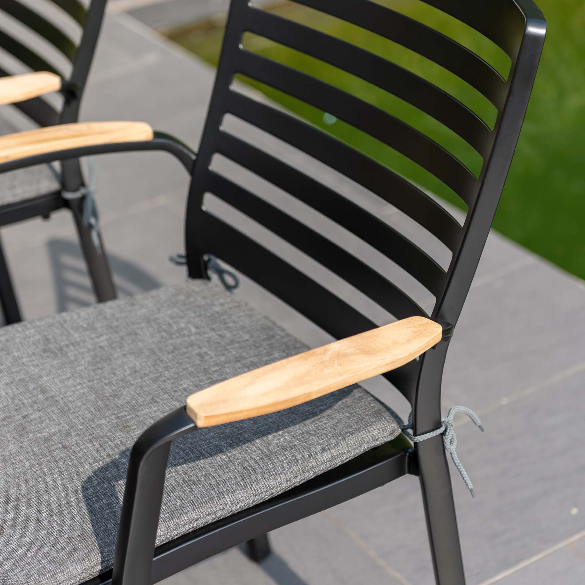 Matgrupp Utomhus LifestyleGarden Portals 95 cm 4 Carver-stolar