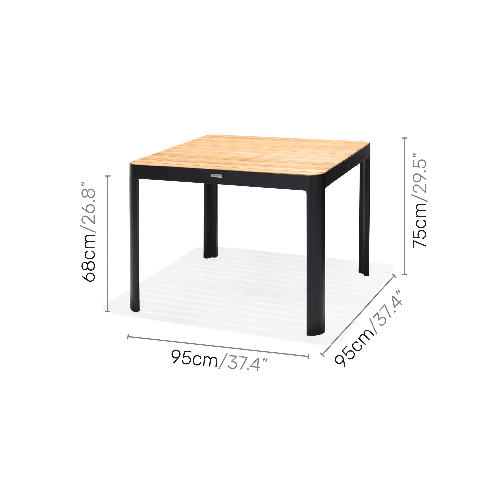 Matgrupp Utomhus LifestyleGarden Portals 95 cm 4 Lite-fåtöljer