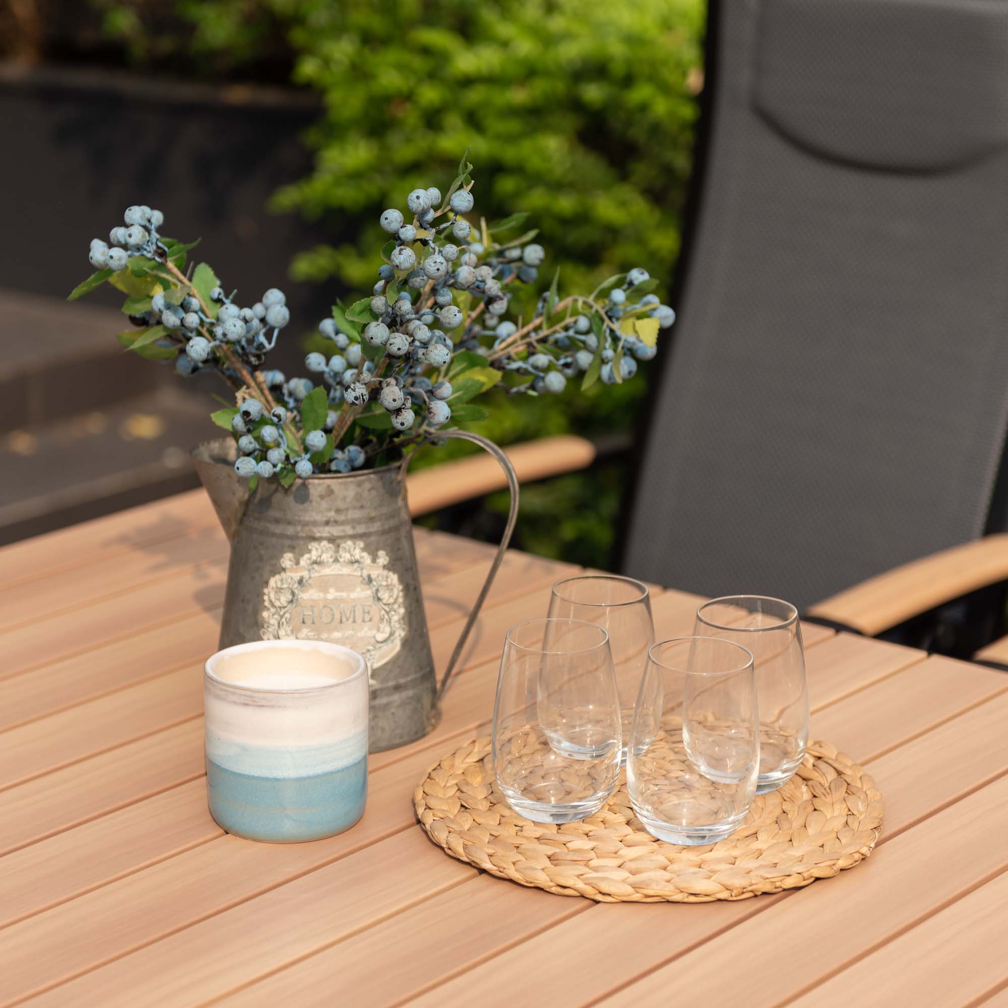 Matgrupp Utomhus LifestyleGarden Panama 200 cm 8 positionsstolar