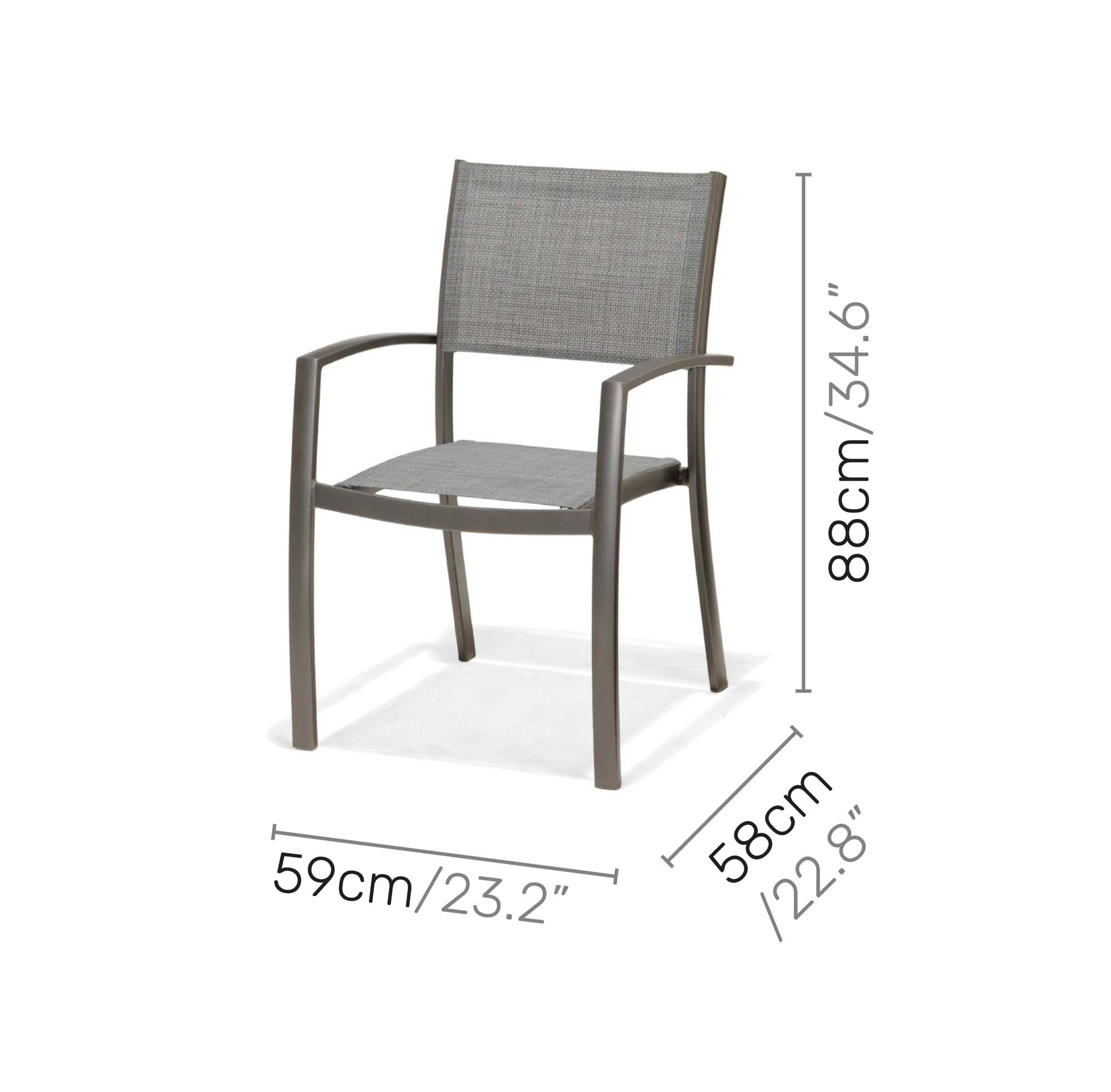 Matgrupp Utomhus LifestyleGarden Solana 163 cm 4 karmstolar