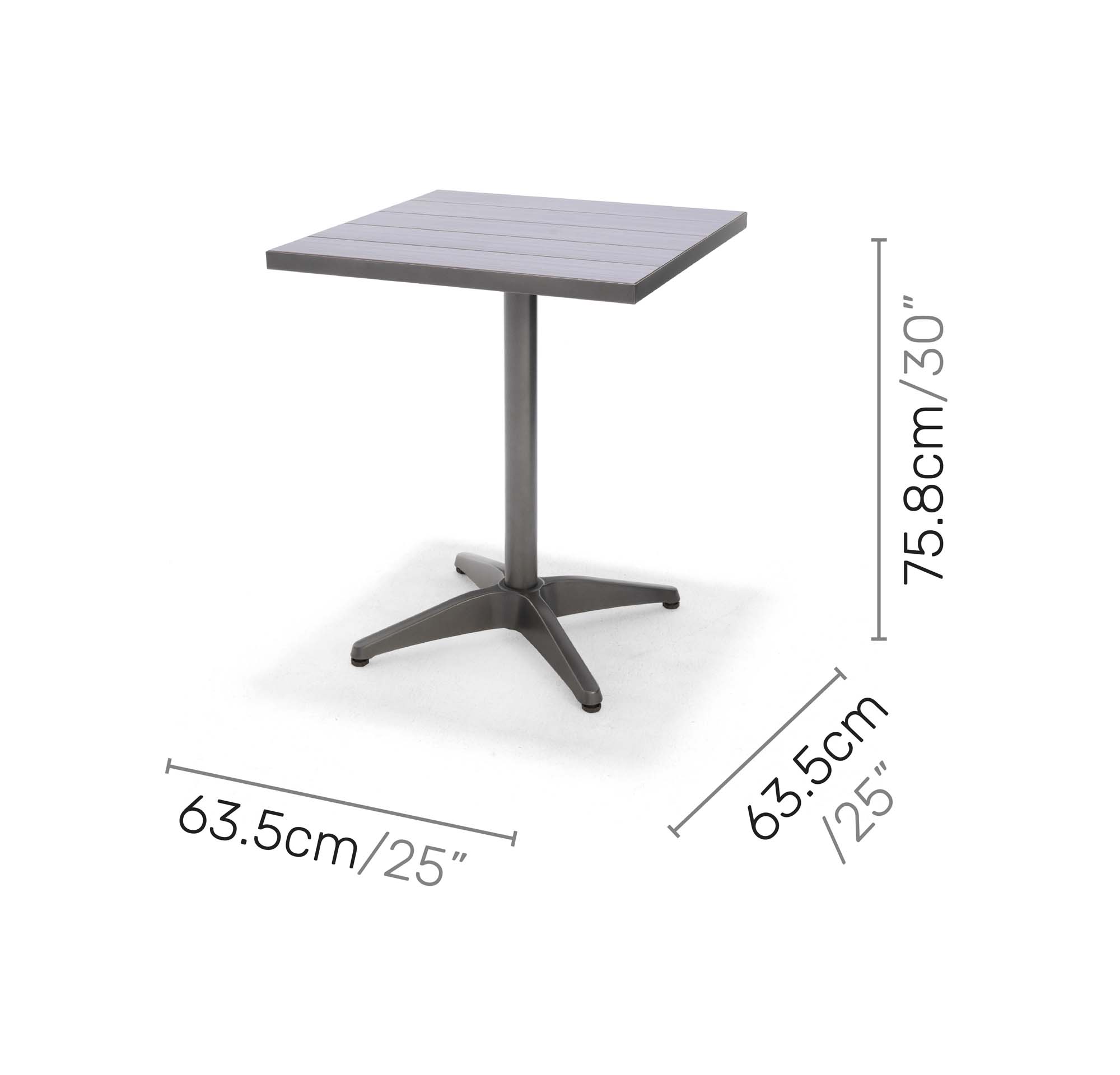 Loungegrupp LifestyleGarden Solana bistrobord + 2 carverstolar