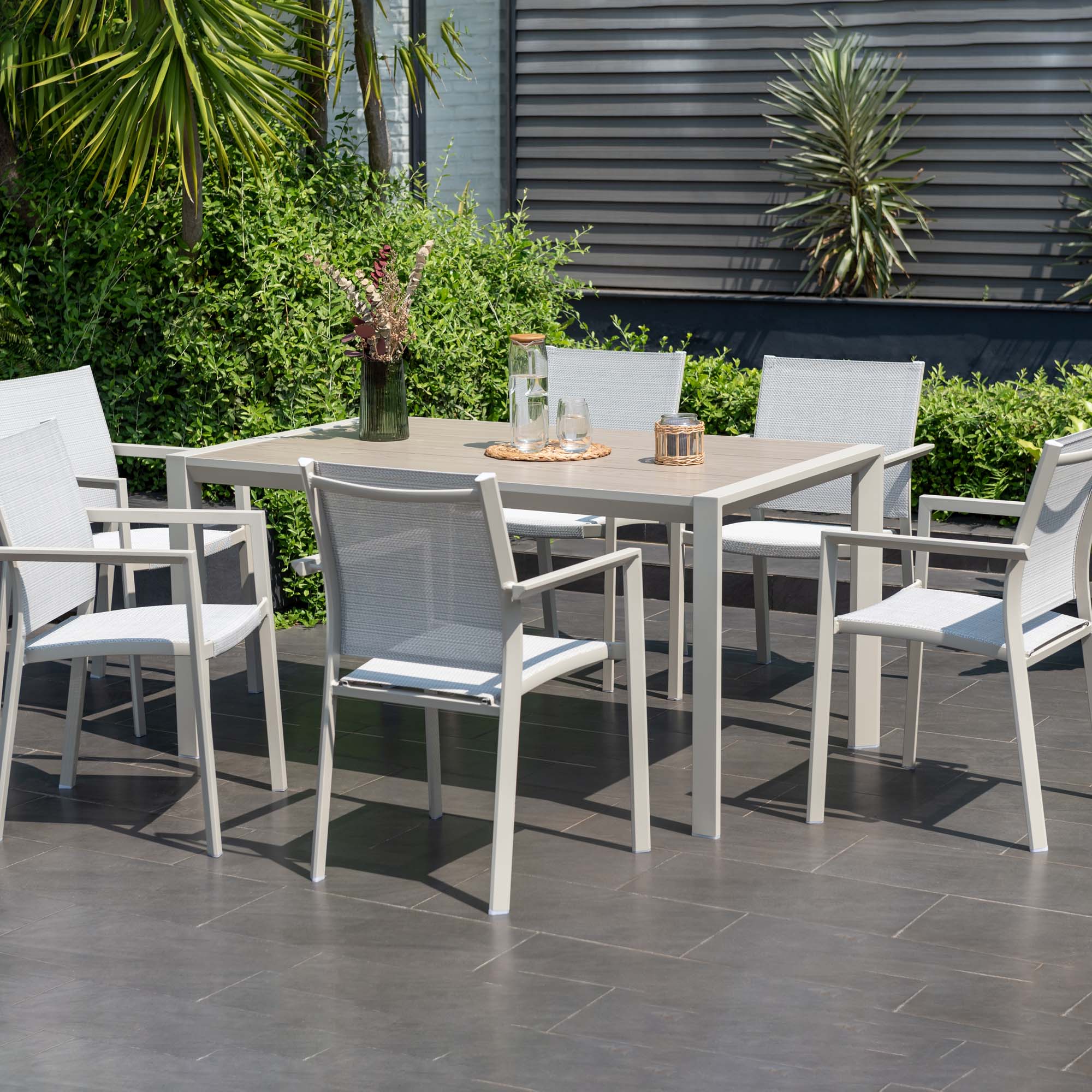 Matgrupp Utomhus LifestyleGarden Urbanite 160 cm 6 karmstolar