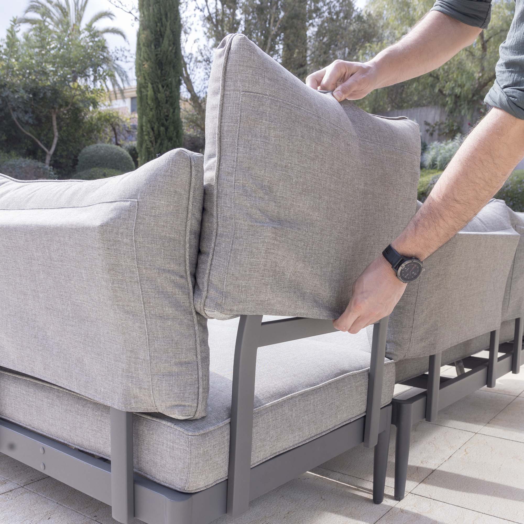 Loungesoffa LifestyleGarden TOPAZ vänster/höger 2-sitssoffa