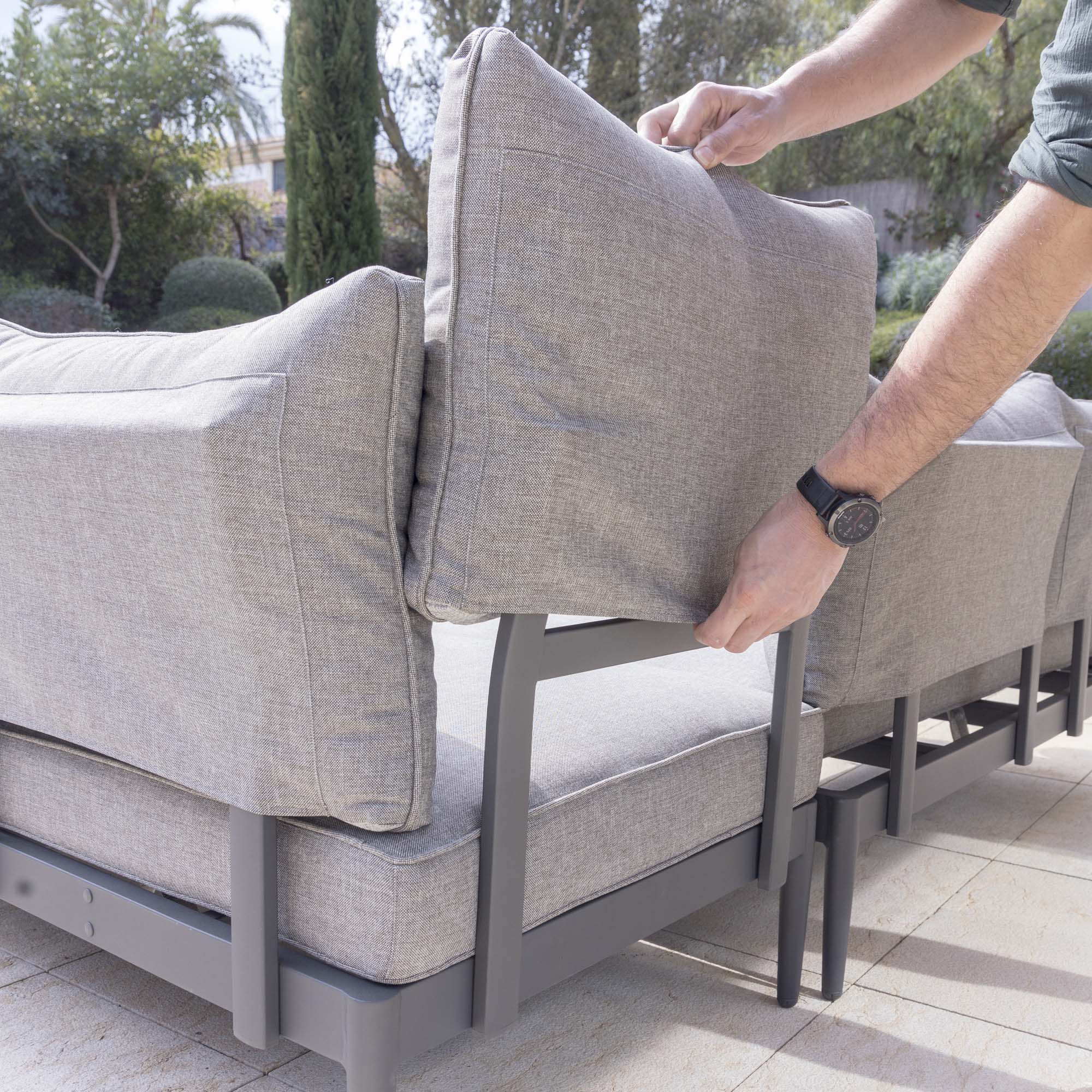 Loungegrupp LifestyleGarden TOPAZ vänster/höger 2-sitssoffa x 2