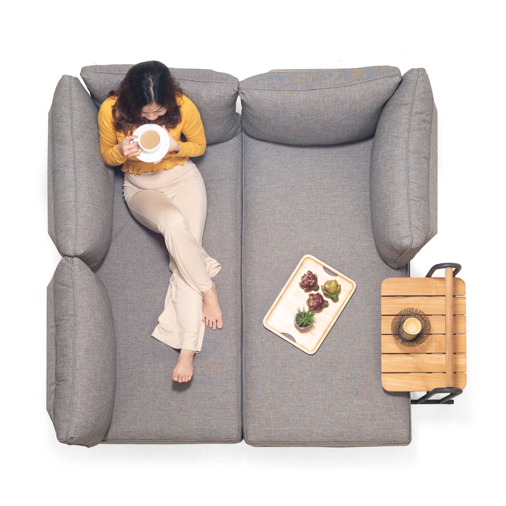 Loungegrupp LifestyleGarden TOPAZ vänster/höger 2-sitssoffa x 2