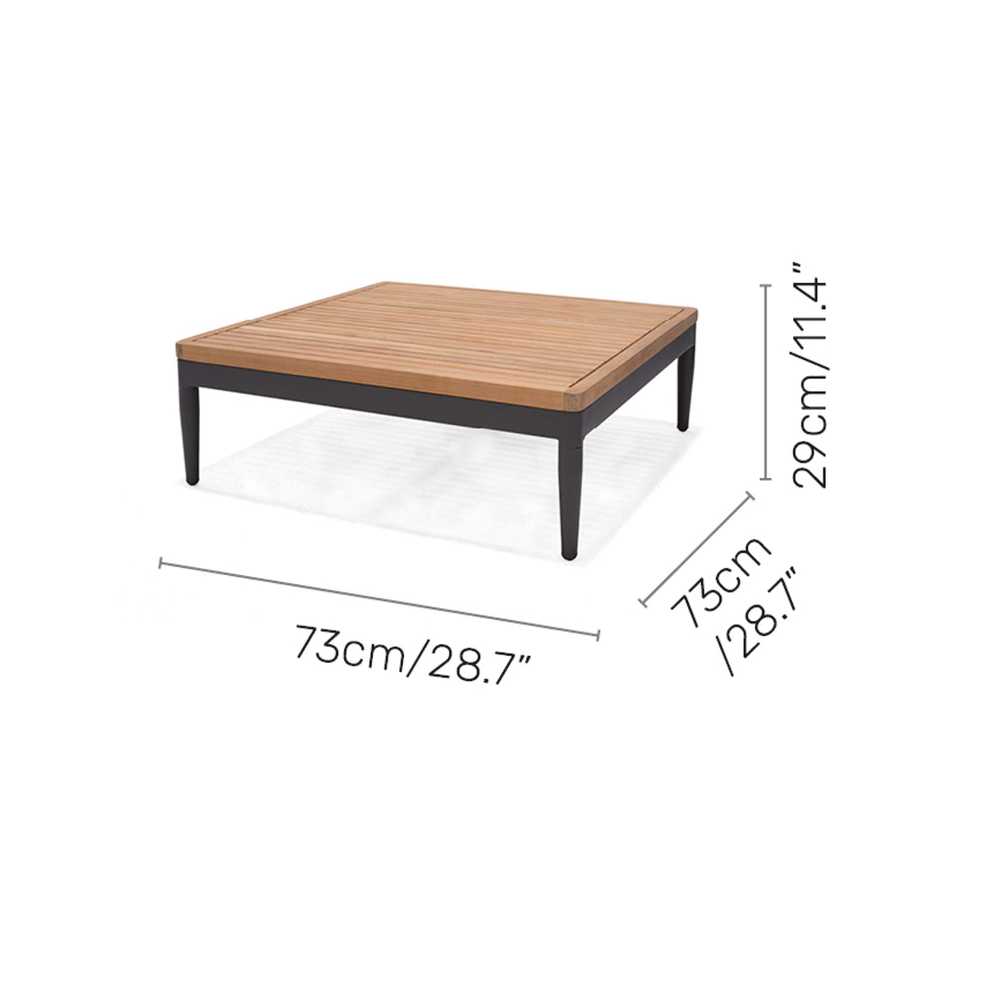 Loungegrupp LifestyleGarden TOPAZ vänster/höger 2-sitssoffa x 2 + soffbord 73 cm