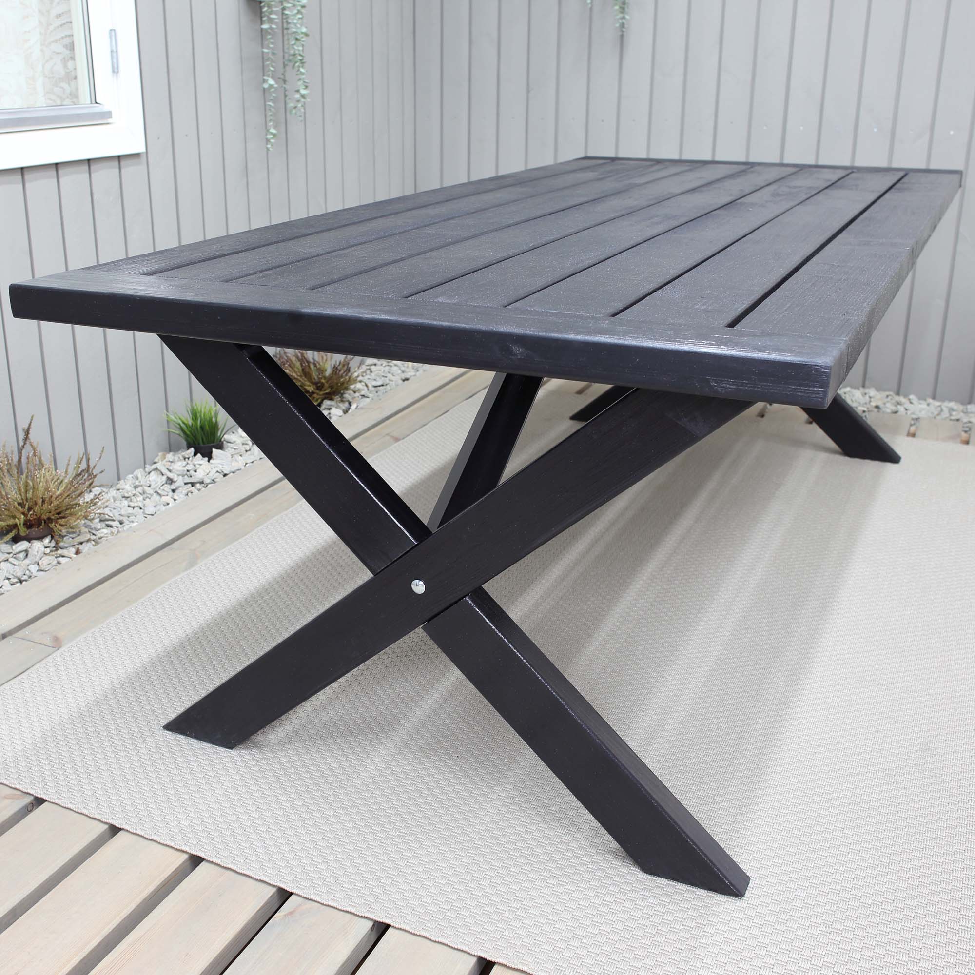 Trädgårdsbord Baltic Garden Oxford 220 Svart