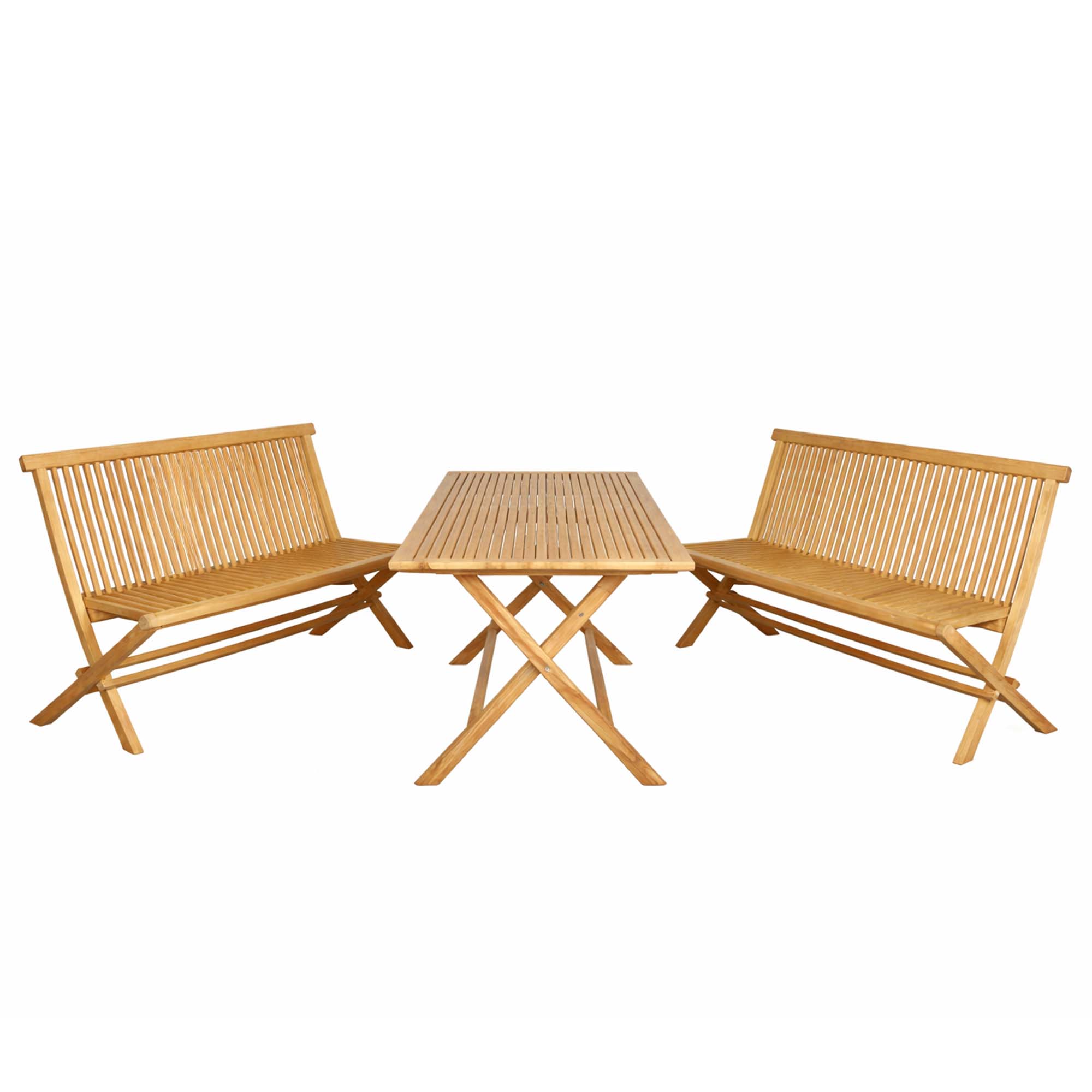 Trädgårdsbänk Baltic Garden Milano fällbar bänk 120 cm