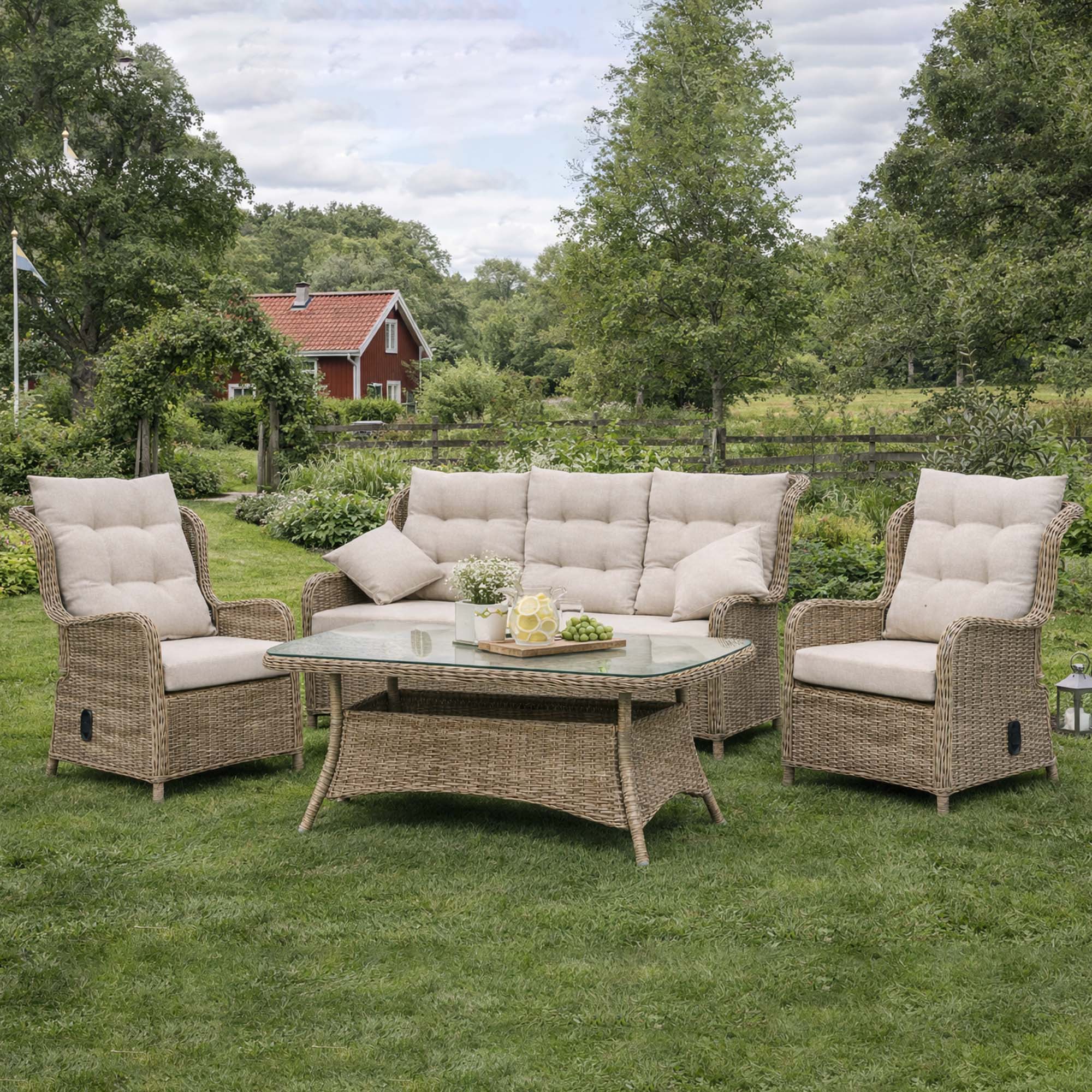Matgrupp Utomhus Baltic Garden Orleans recliner-lounge