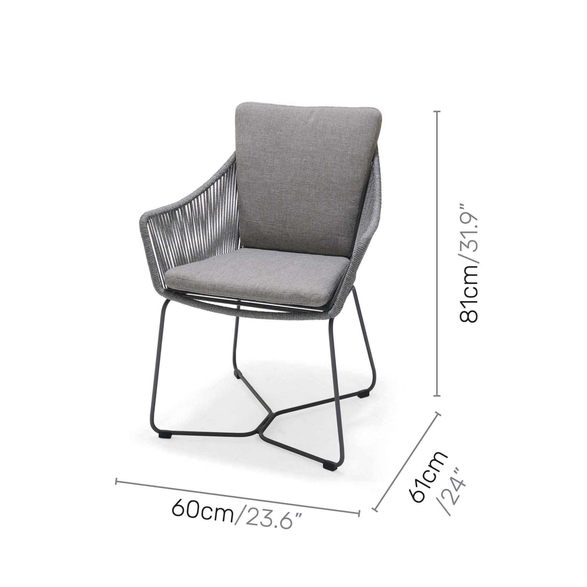 Matgrupp Utomhus LifestyleGarden OPAL 160 & 4 fåtöljer