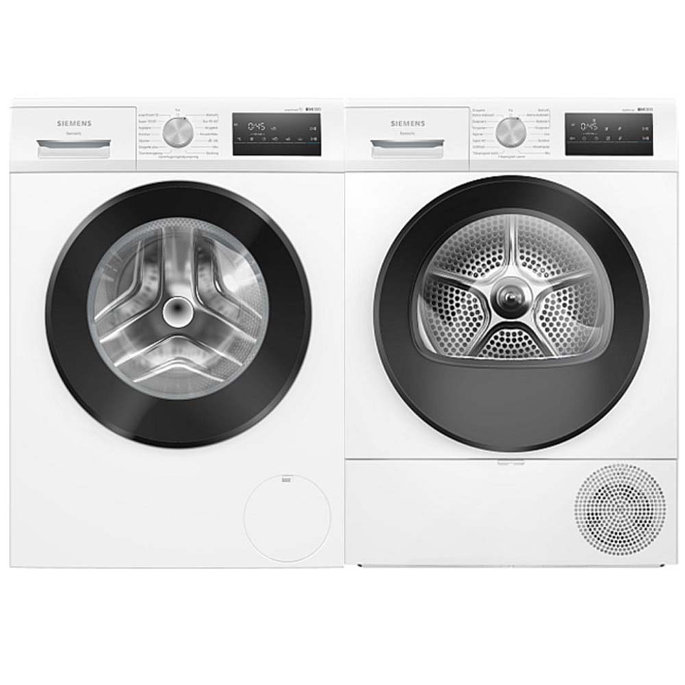 Tvätt- och Torkpaket Siemens WM14N29PDN + WT45HV0EDN