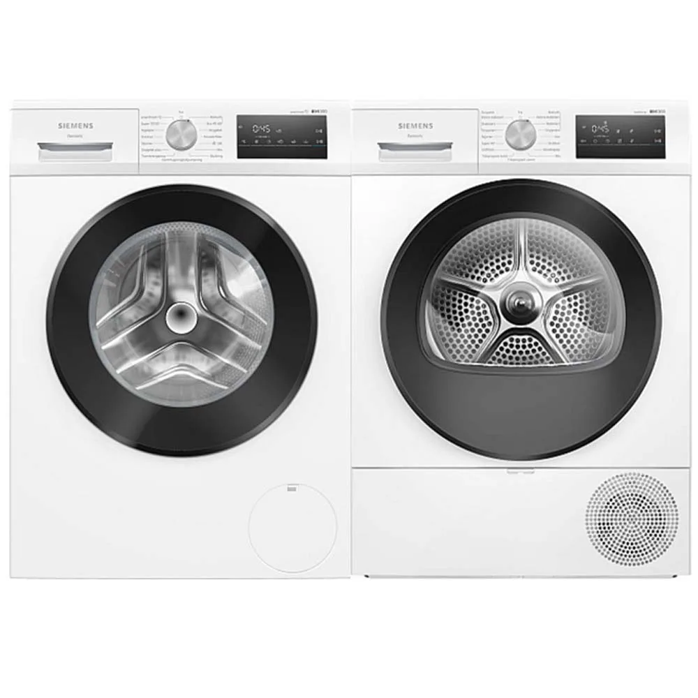 Tvätt- och Torkpaket Siemens WM14N29PDN + WT45HV0EDN