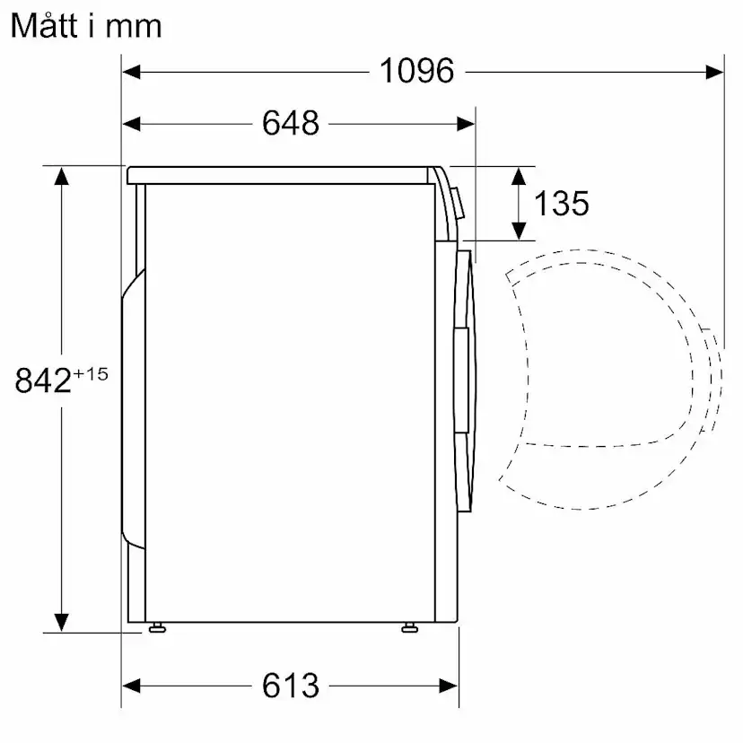 Tvätt- och Torkpaket Bosch WAN2829SSN + WTH85V0SSN
