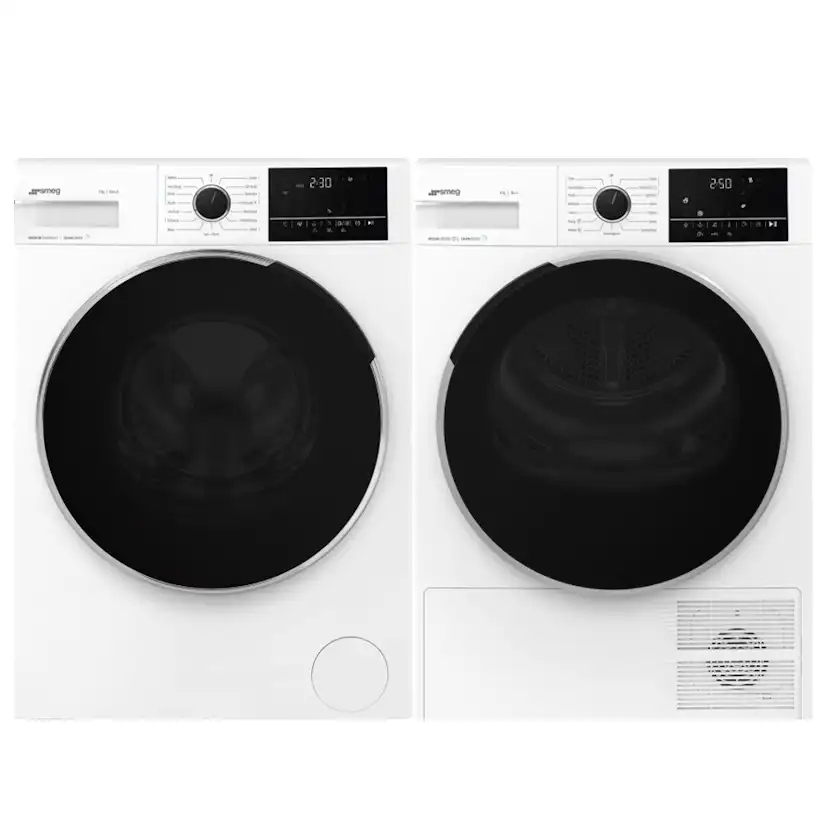 Tvätt- och Torkpaket SMEG WNP84SEAIN1 + DNP09SEBIN