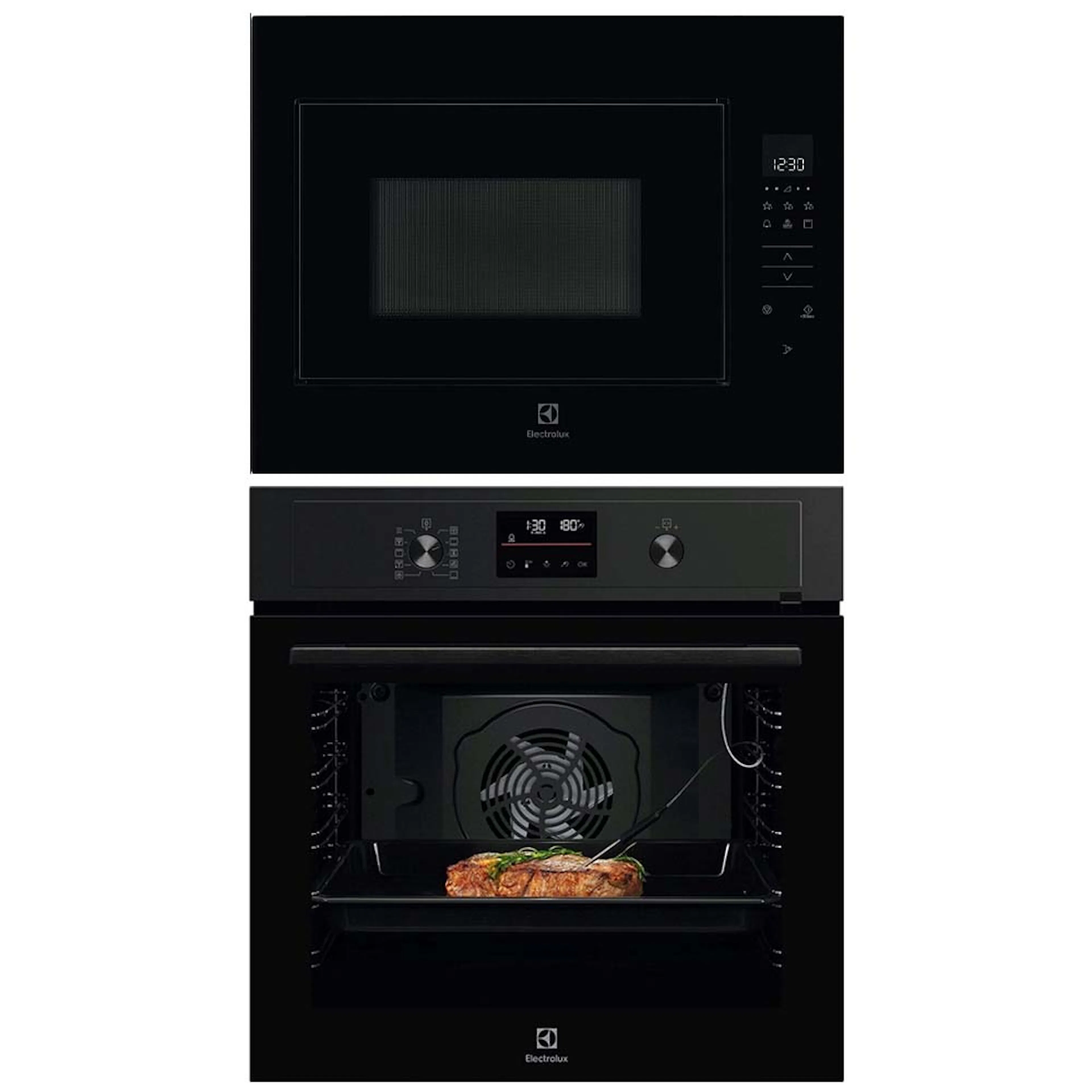 Ugn- och Mikropaket Electrolux COP800B + KMFD264NB