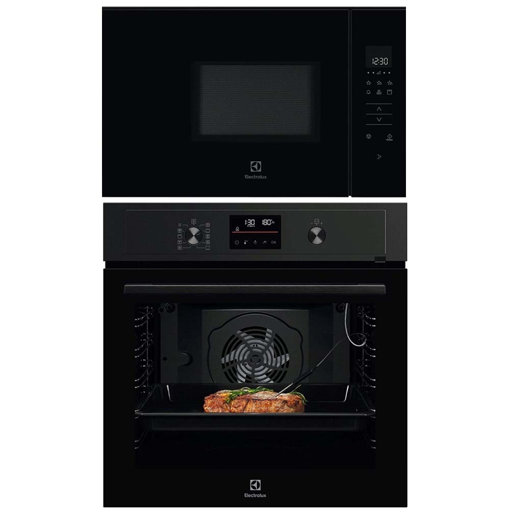 Ugn- och Mikropaket Electrolux COP800B + KMFD172NB
