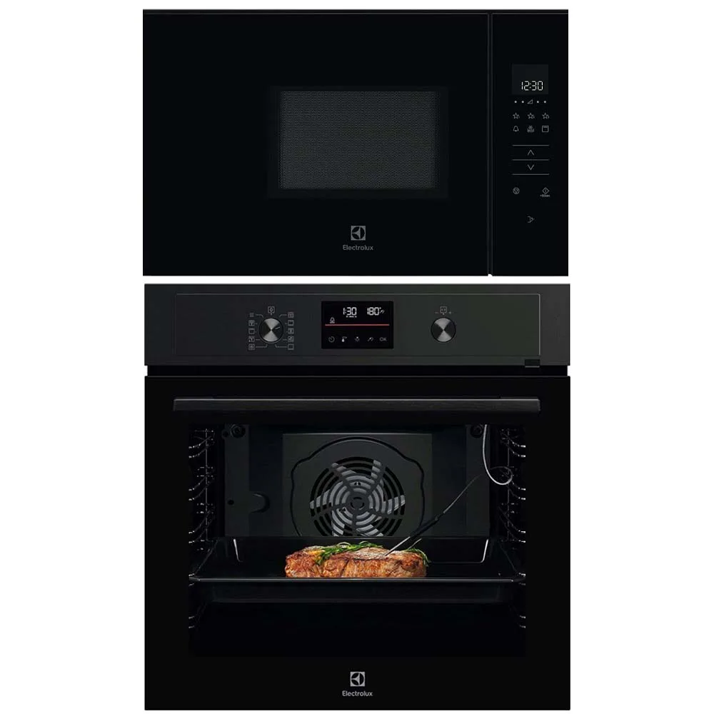 Ugn- och Mikropaket Electrolux COP800B + KMFD172NB
