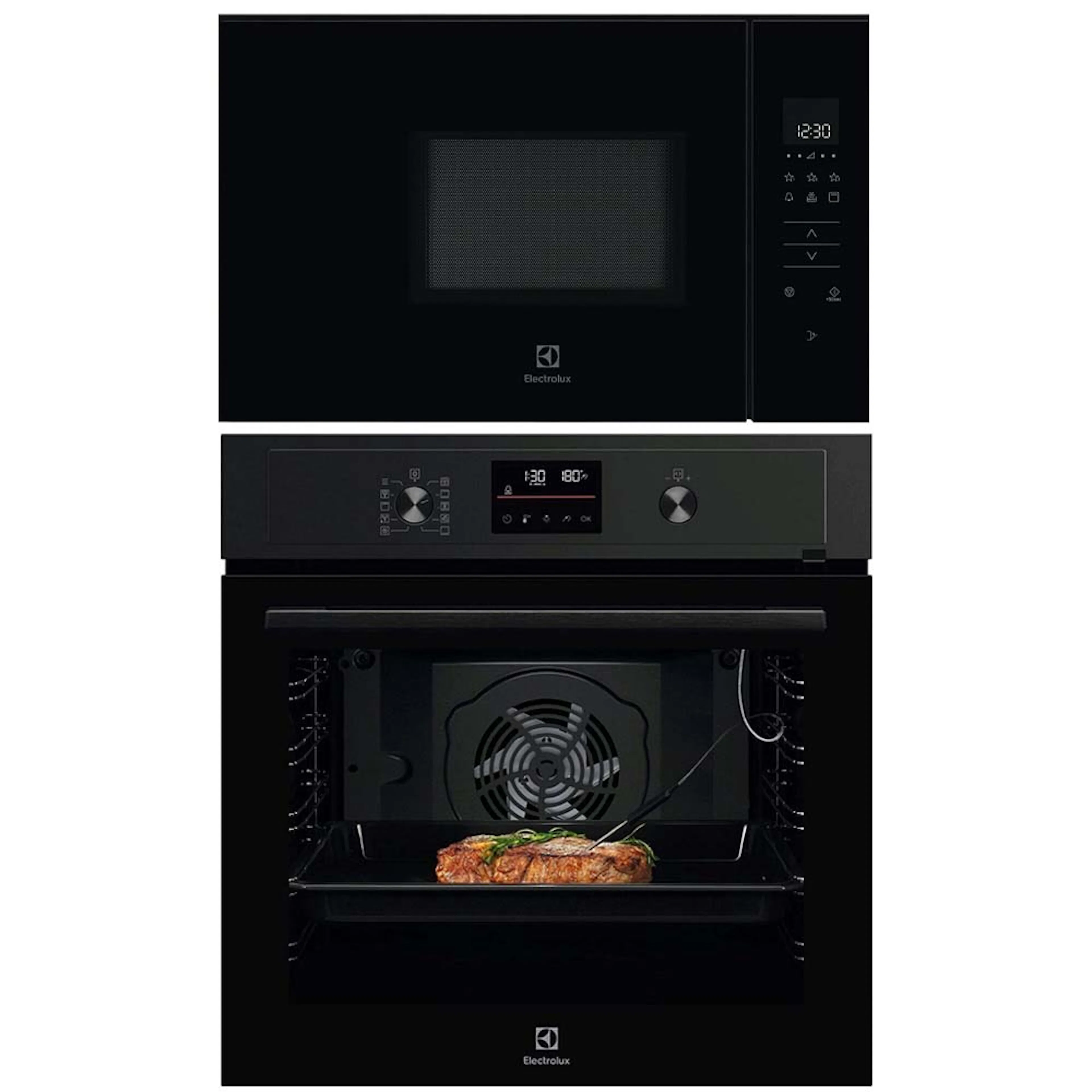 Ugn- och Mikropaket Electrolux COP800B + KMFD172NB