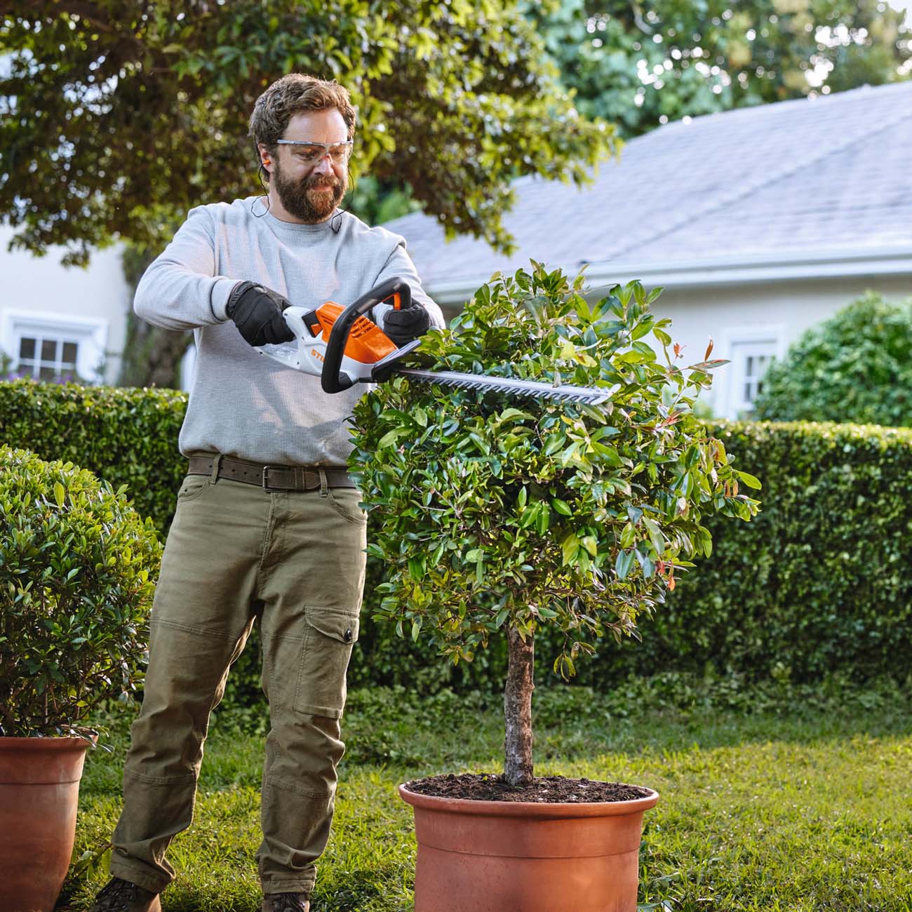 Paket STIHL Grensåg Häcksax Högtryckstvätt Kompressor Powerbank Med Batteri & Laddare