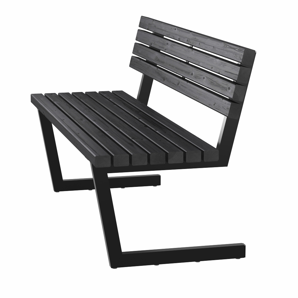 Bänk PLUS Relax 150 cm Svart