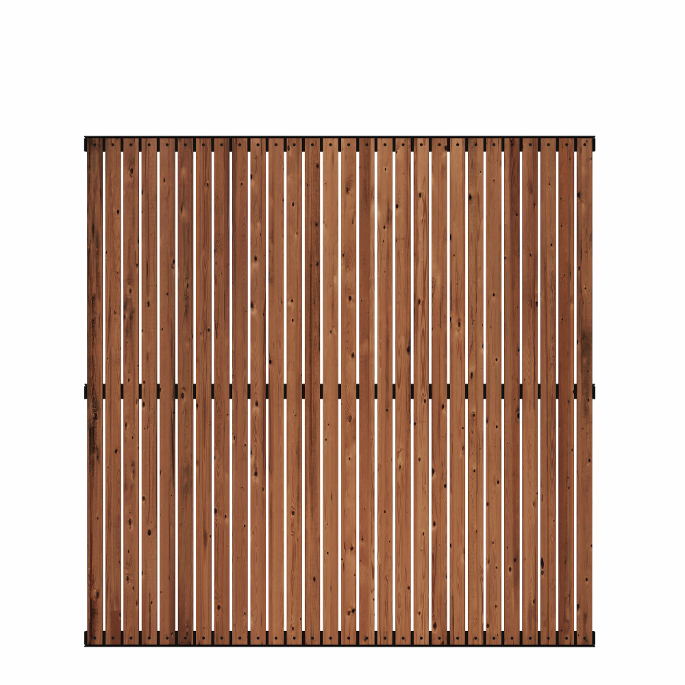 Staket PLUS Saga ThermoWood 150 x 150 cm