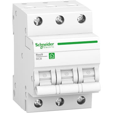 Dvärgbrytare Schneider Electric Resi9 3P