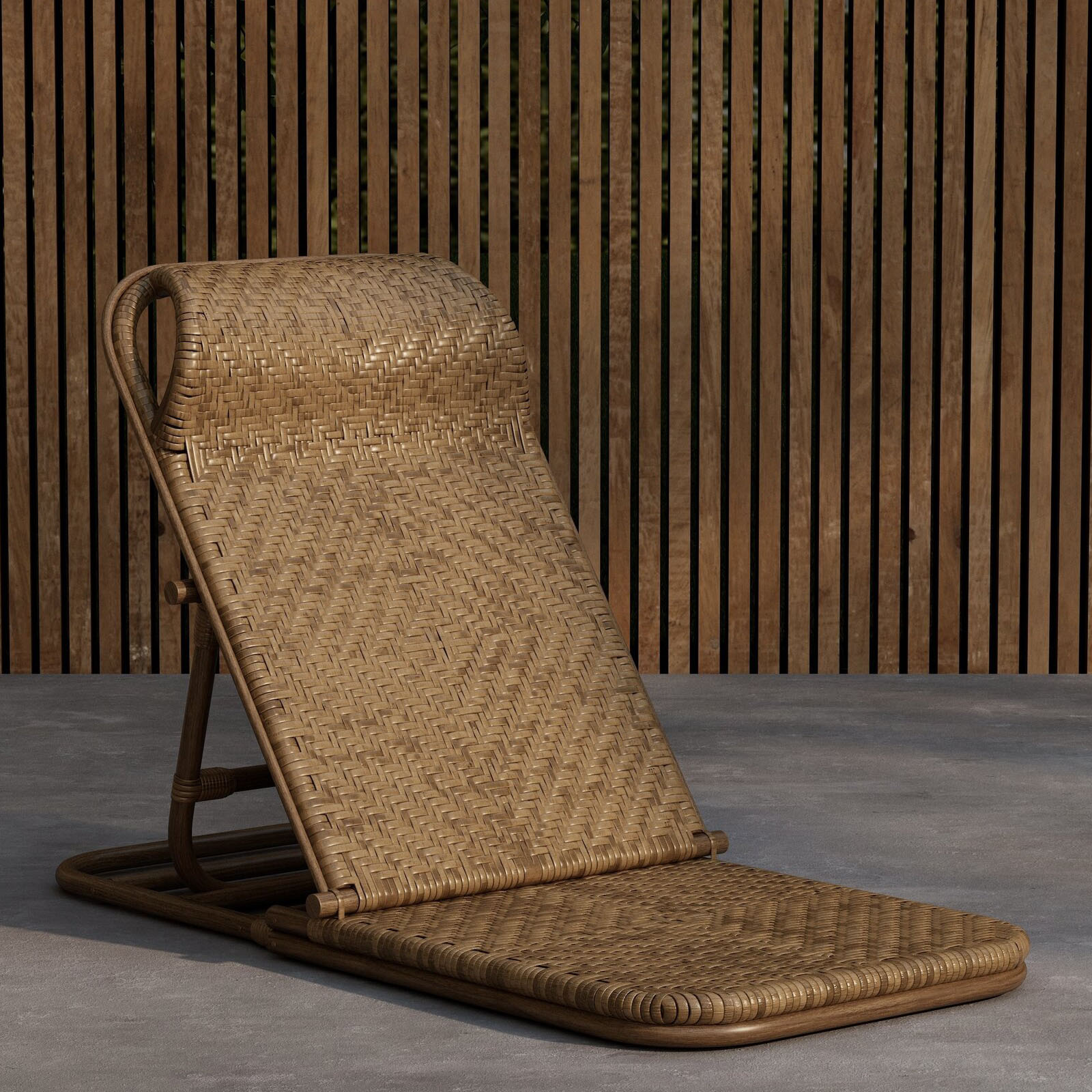 Solsäng Venture Home Ellie Fällbar Portabel Rottingstol