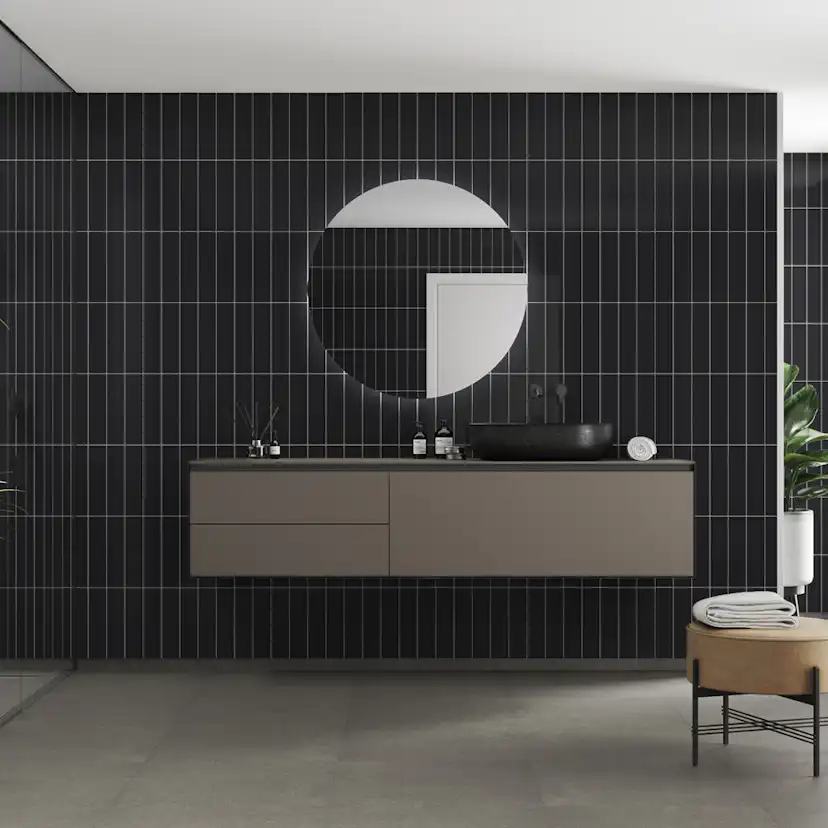 Våtrumsskiva Fibo 2124-M0830 HG Black Gloss 10x620x2400 mm