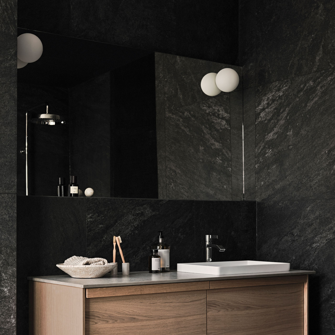 Klinker Bricmate D33 Quartzit Black 29,6x29,6 cm