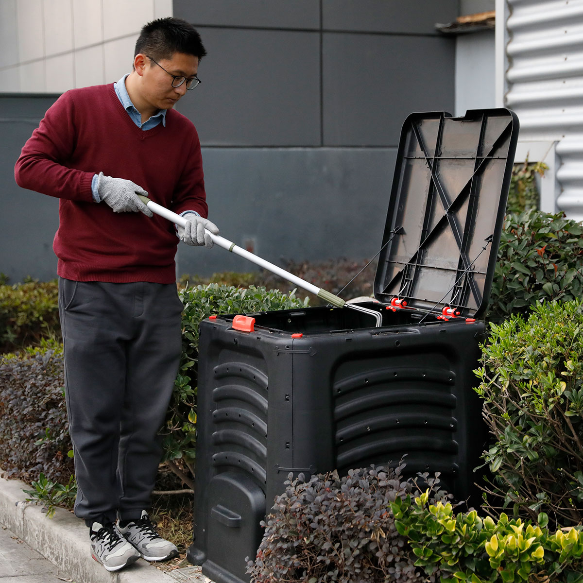 Varmkompost Lyfco 8101 Flersidsöppning 437 L