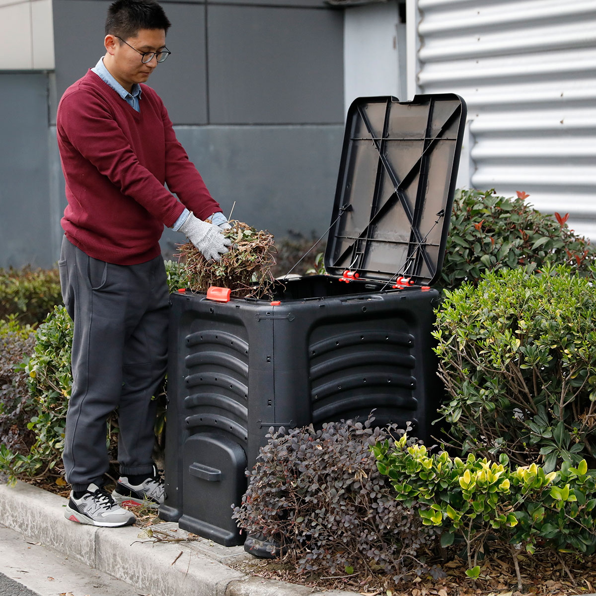 Varmkompost Lyfco 8101 Flersidsöppning 437 L