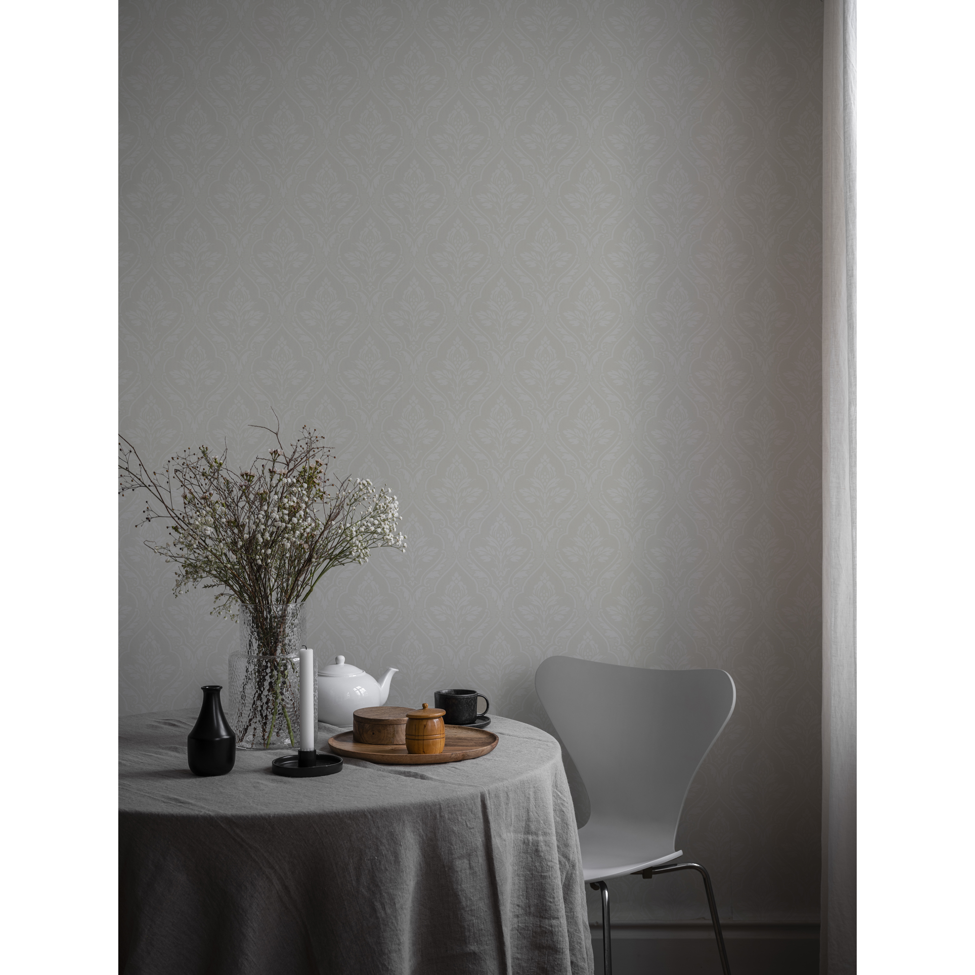 Tapet Duro Haga, Silver