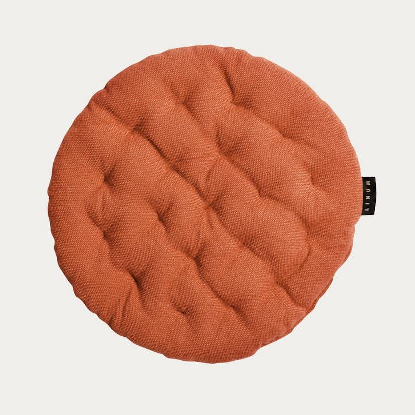 Stolsdyna Linum Pepper Ø37 cm Orange