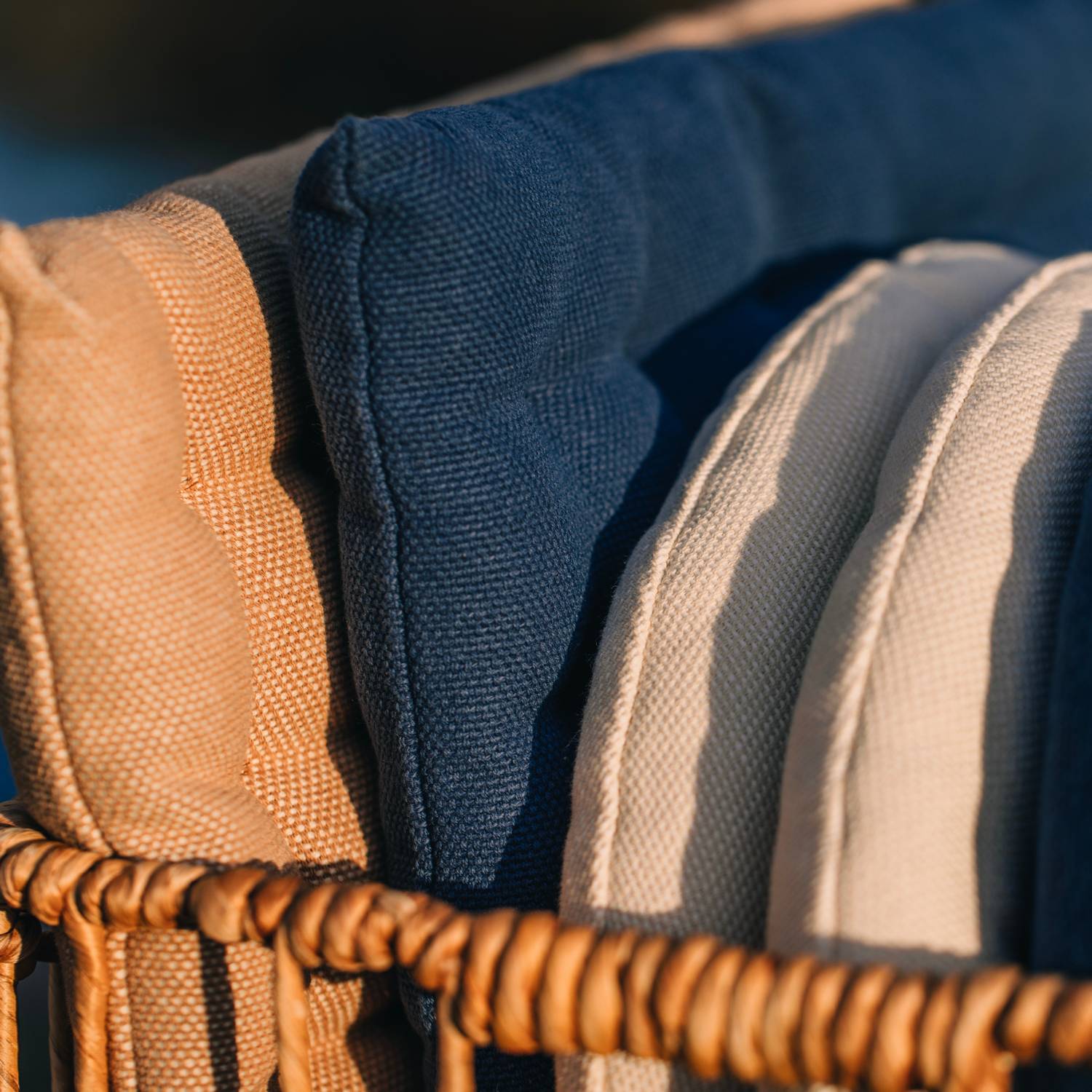 Stolsdyna Linum Pepper 40x40 cm