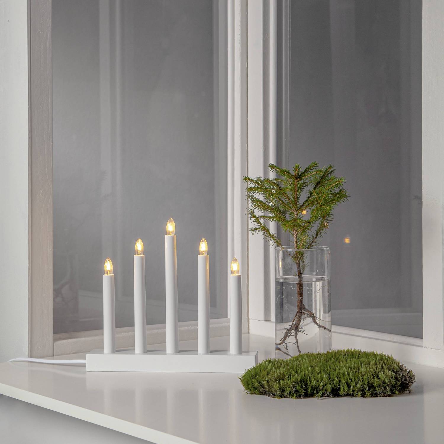 Adventsljusstake Star Trading Inez 5 Ljus FCS