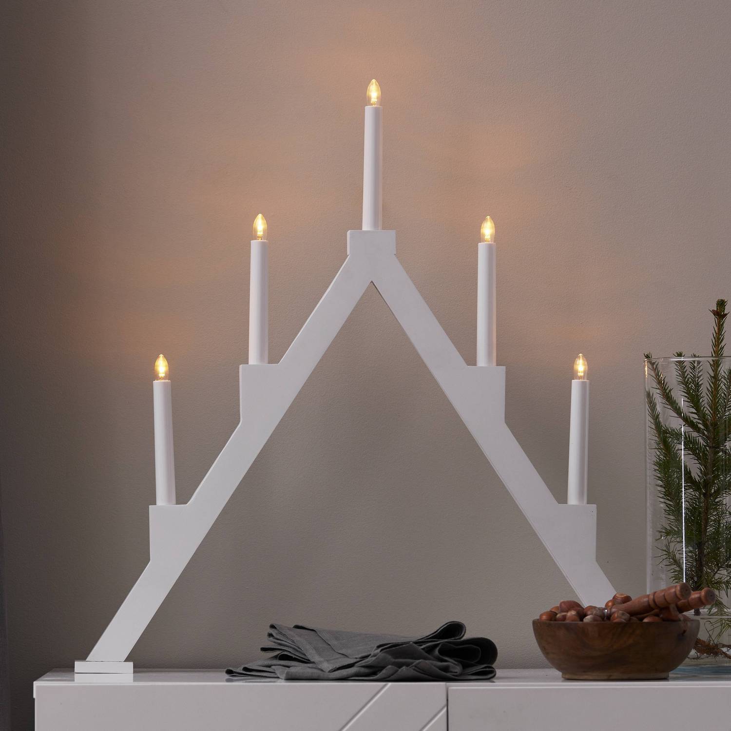 Adventsljusstake Star Trading Torpa 5 Ljus