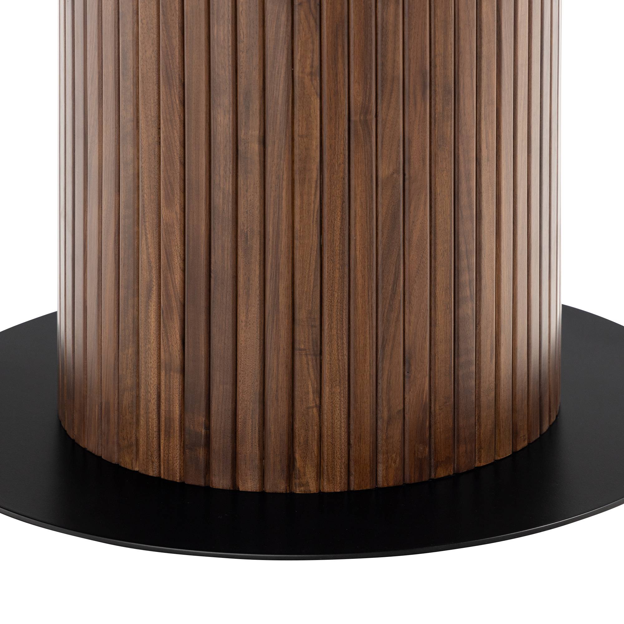 Matgrupp Basic Home Noira Runt Matbord 120 cm med 4 Gemmiano Matstol