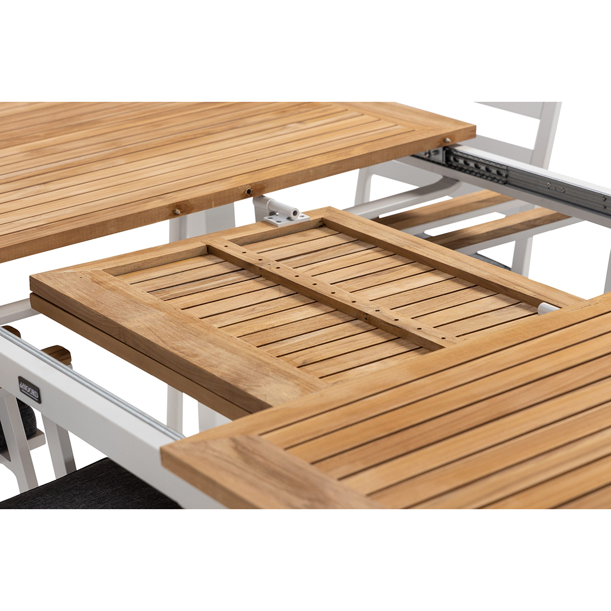 Trädgårdsgrupp deNoord Las Vegas Matgrupp Utomhus 220-280 cm + 6 Oliver Matstol