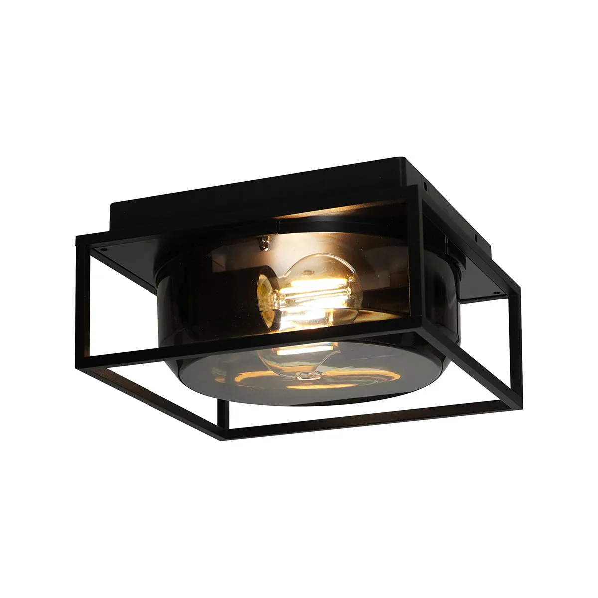 Plafond Nordlux Griffin Rökfärgad Takplafond Metall