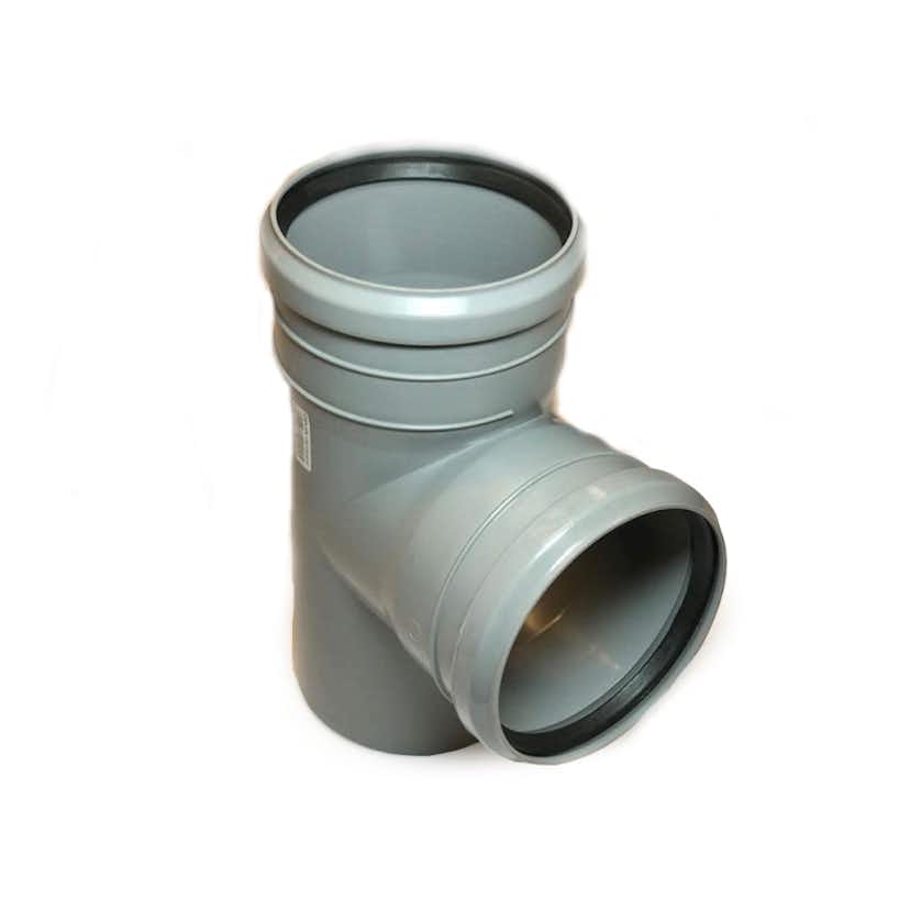 Grenrör Kaczmarek HT PP 2 Muff Grå 50/50/90°
