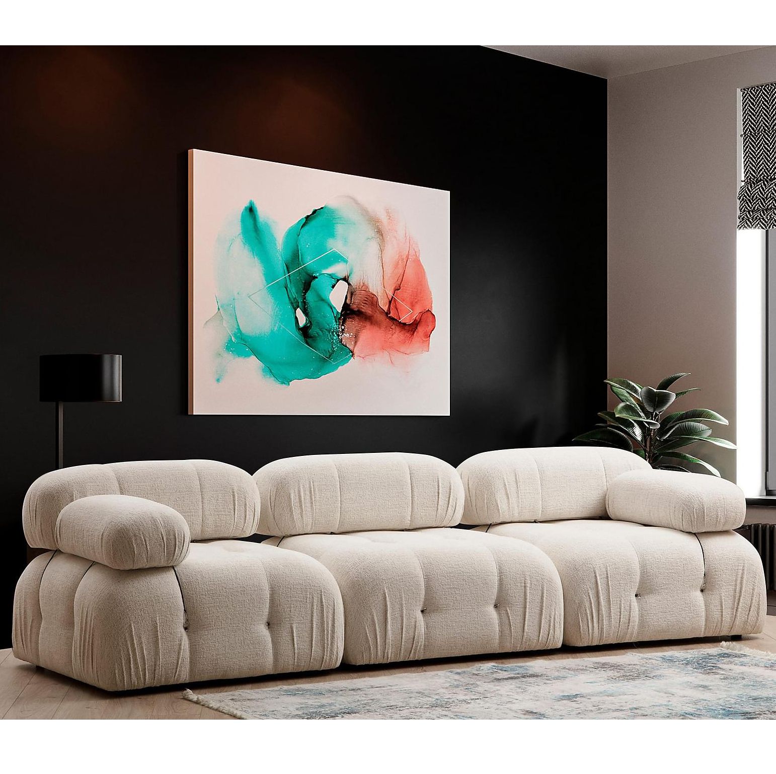 Soffa In Living Bengul 3-sits Ljusbeige