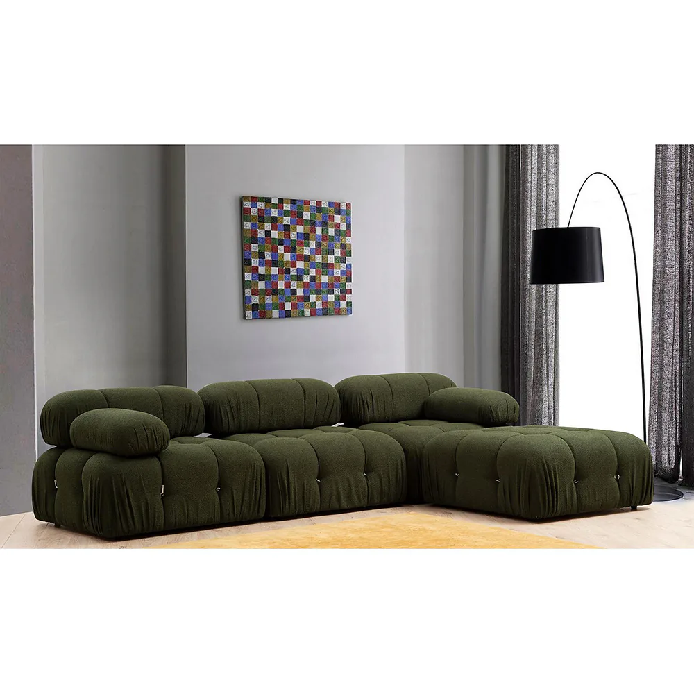 Soffa In Living Bengul 3-sits med Divan/Fotpall