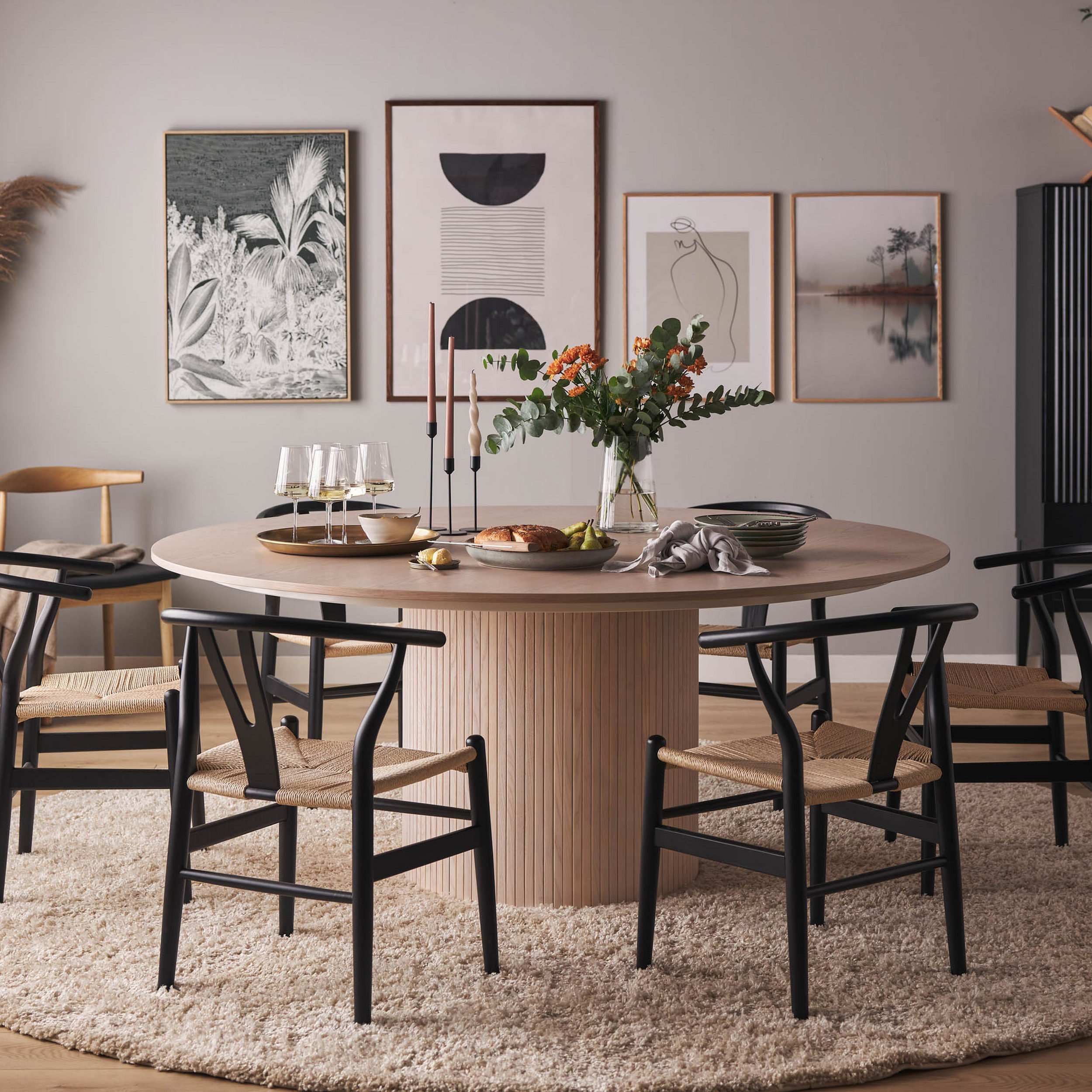 Matbord Bark Kopparbo Runt Bord 180 cm