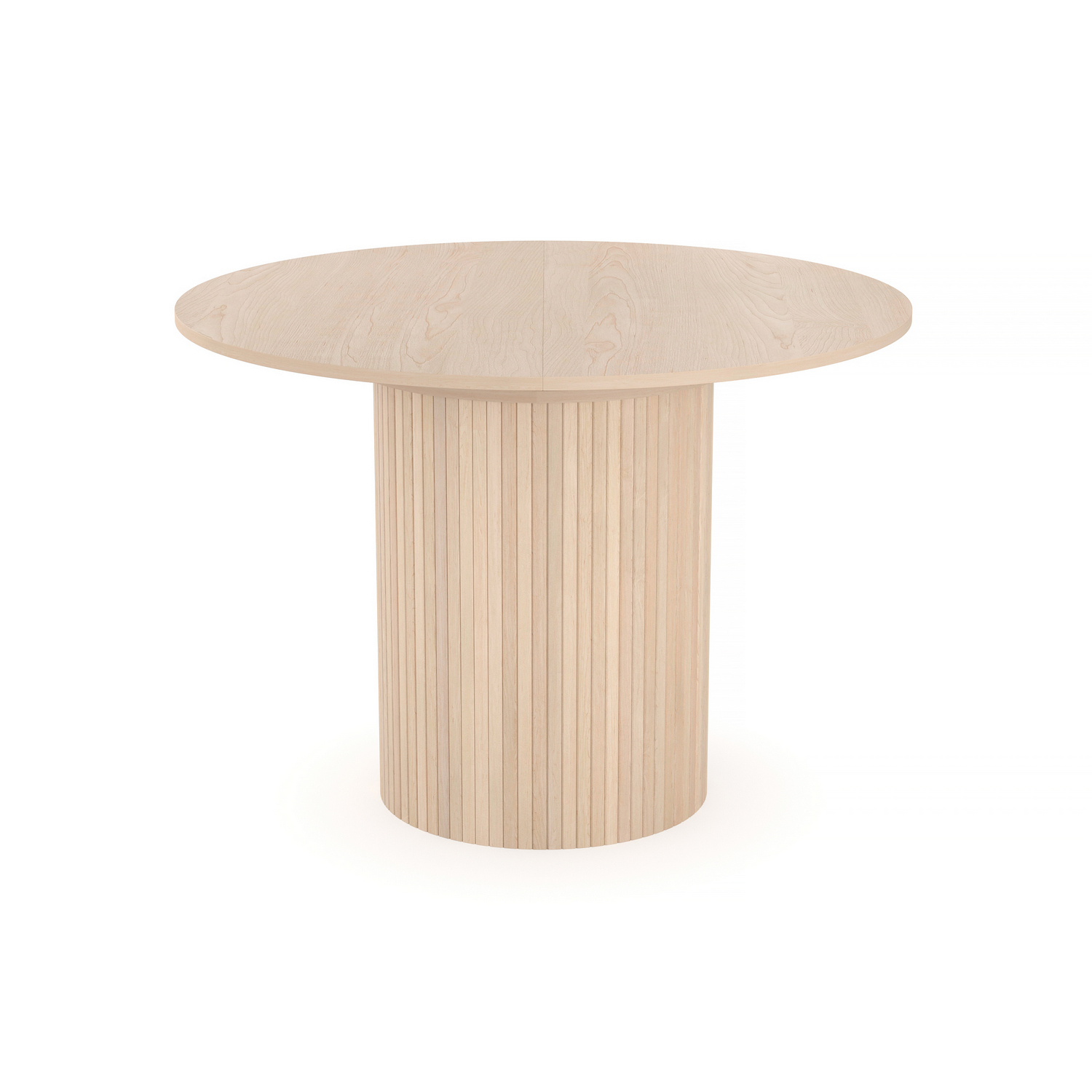 Matbord Bark Kopparbo Runt Bord 106-156 cm med Illäggsskiva